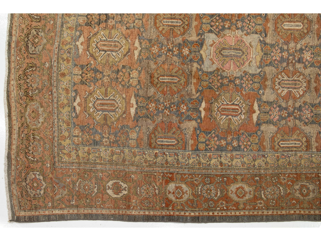 Antique Malayer Wool Rug 10 x 17
