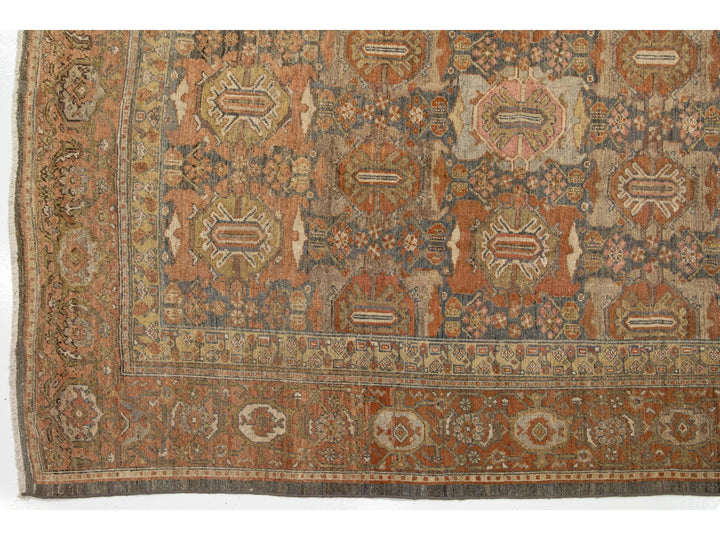 Antique Malayer Wool Rug 10 x 17
