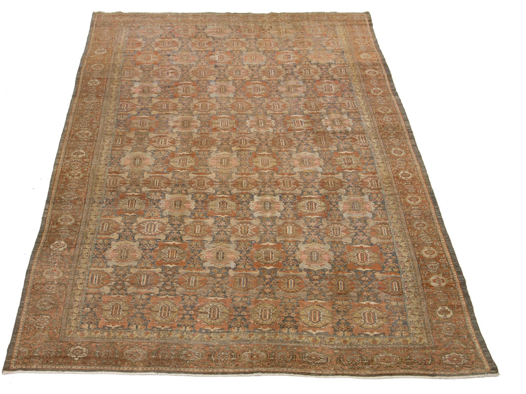 Antique Malayer Wool Rug 10 x 17