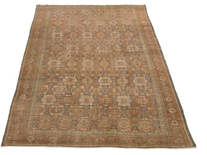 Antique Malayer Wool Rug 10 x 17