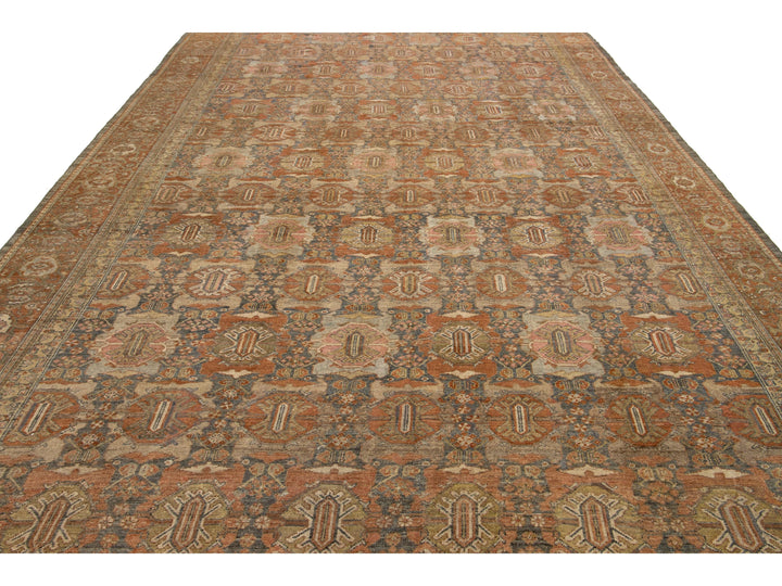 Antique Malayer Wool Rug 10 x 17