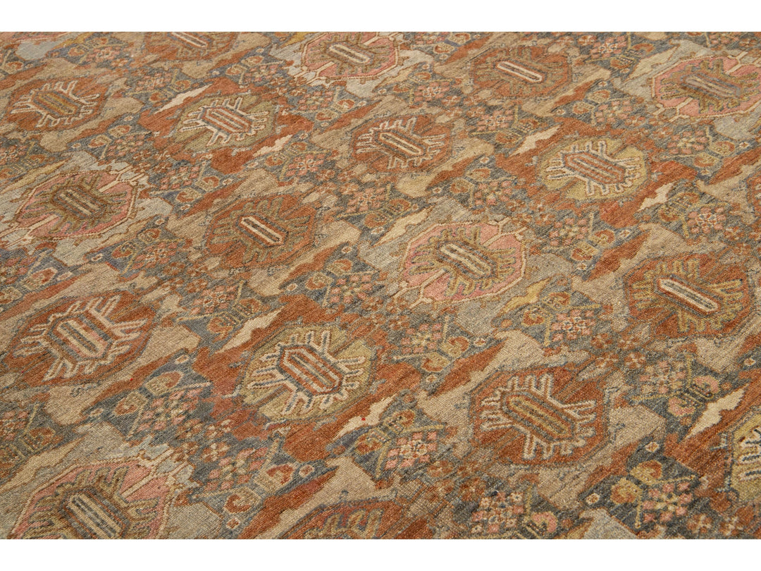 Antique Malayer Wool Rug 10 x 17