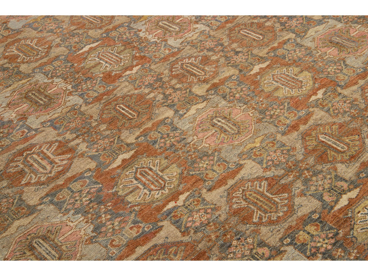 Antique Malayer Wool Rug 10 x 17