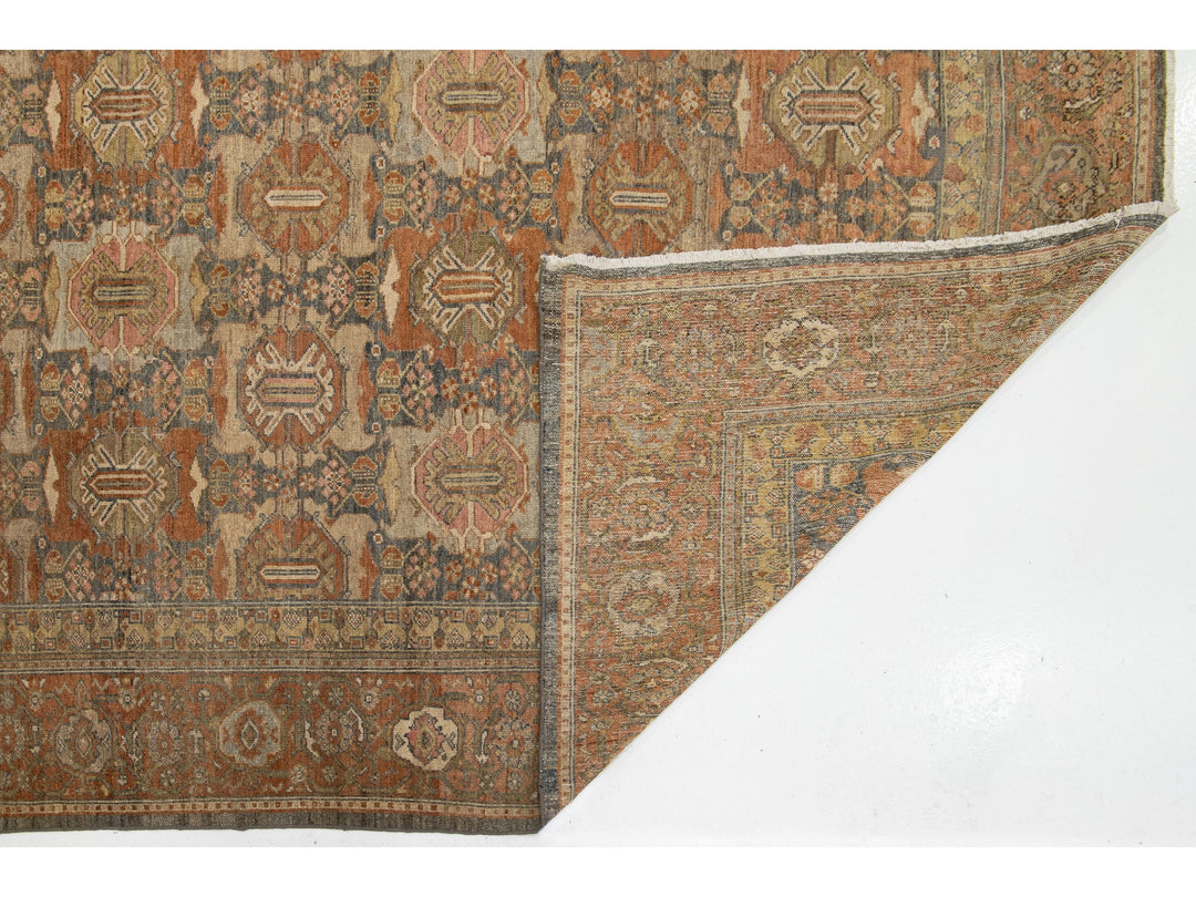 Antique Malayer Wool Rug 10 x 17