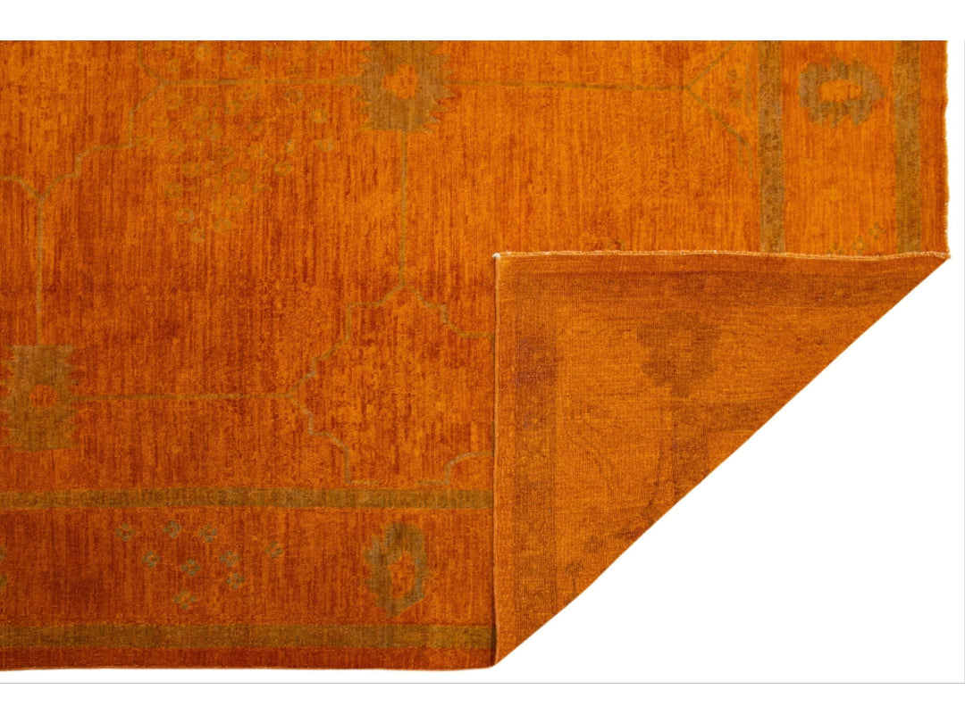 Modern Oushak Wool Rug 9 X 12