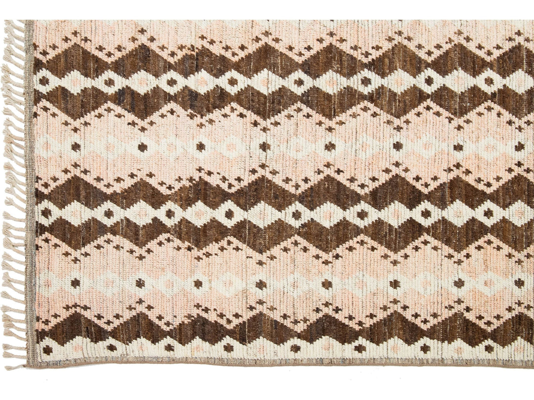 Modern Moroccan Wool Rug 8 X 12