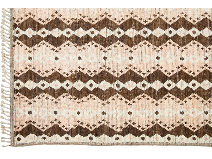 Modern Moroccan Wool Rug 8 X 12