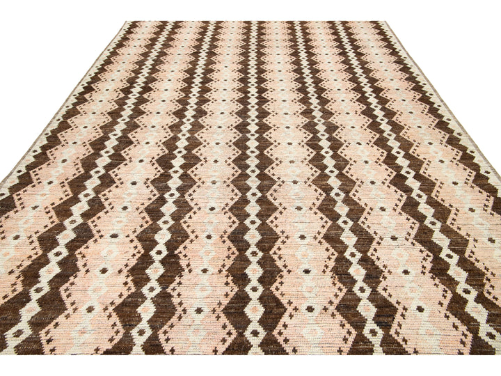 Modern Moroccan Wool Rug 8 X 12