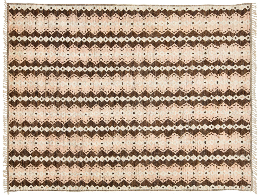 Modern Moroccan Wool Rug 8 X 12