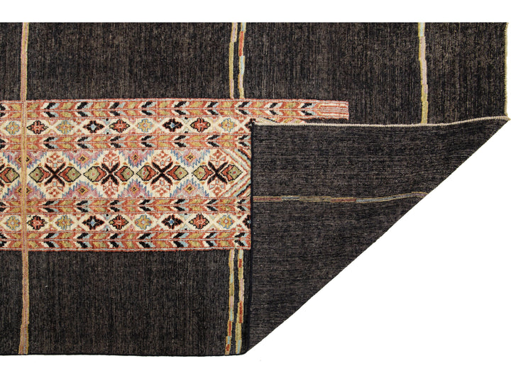 Contemporary Moroccan Wool Rug 9 X 12