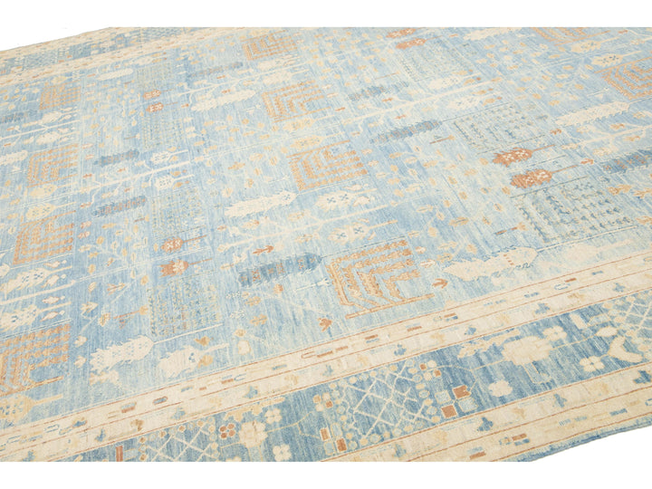 Modern Khotan Wool Rug 10 X 13