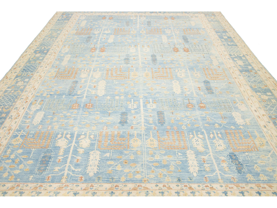 Modern Khotan Wool Rug 10 X 13