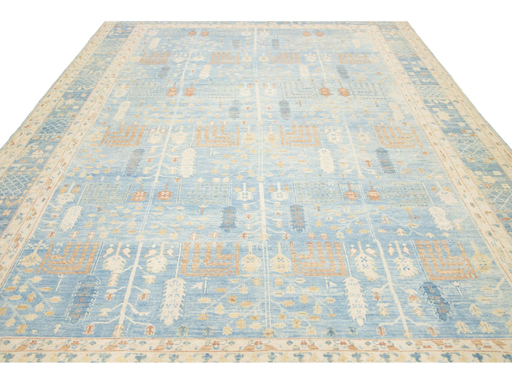 Modern Khotan Wool Rug 10 X 13