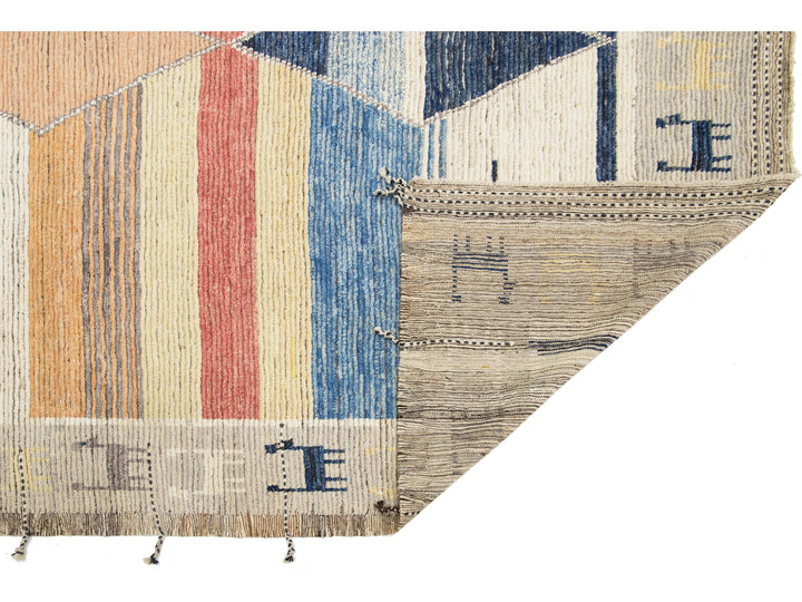 Modern Moroccan Wool Rug 9 X 12