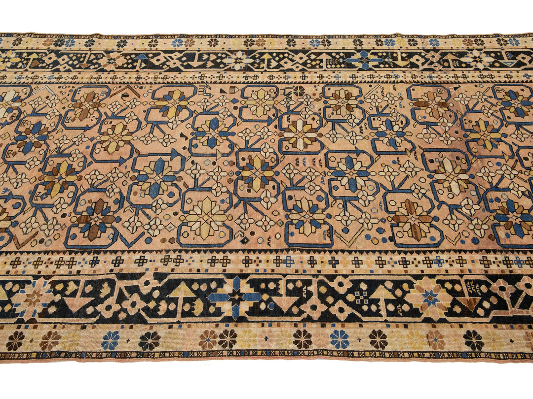 Antique Karabagh Wool Rug 5 X 13
