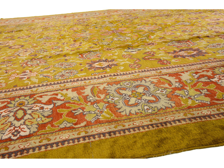 Antique Persian Sultanabad Wool Rug 13 X 17
