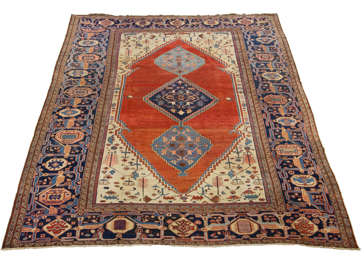 Antique Persian Bakshaish Wool Rug 14 X 20