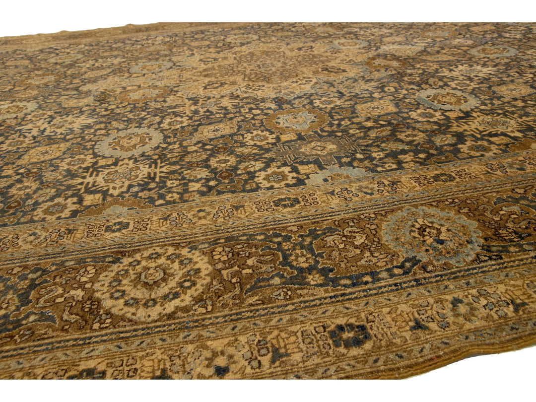 Antique Persian Tabriz Wool Rug 13 X 19