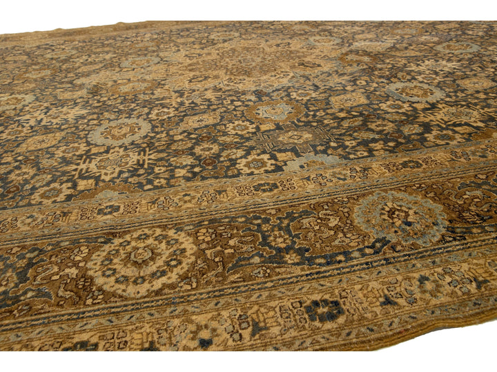Antique Persian Tabriz Wool Rug 13 X 19
