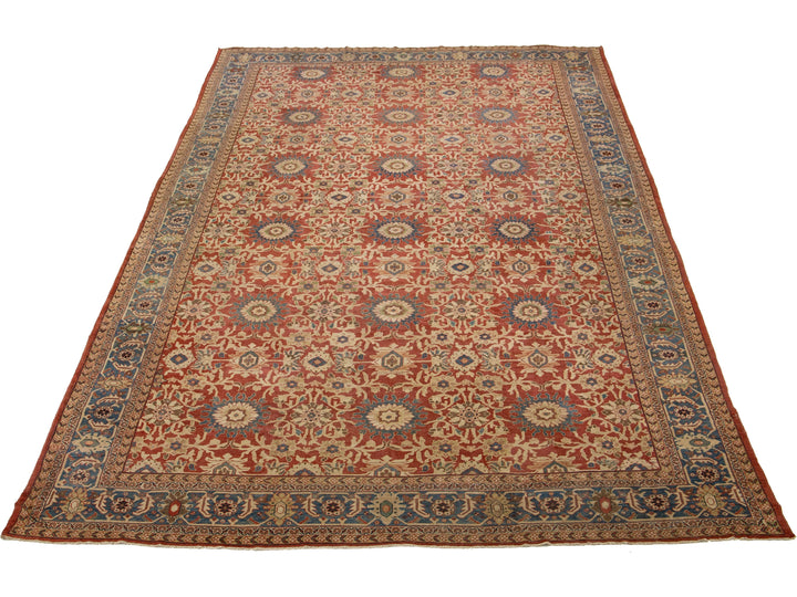 Antique Persian Sultanabad Wool Rug 14 X 22