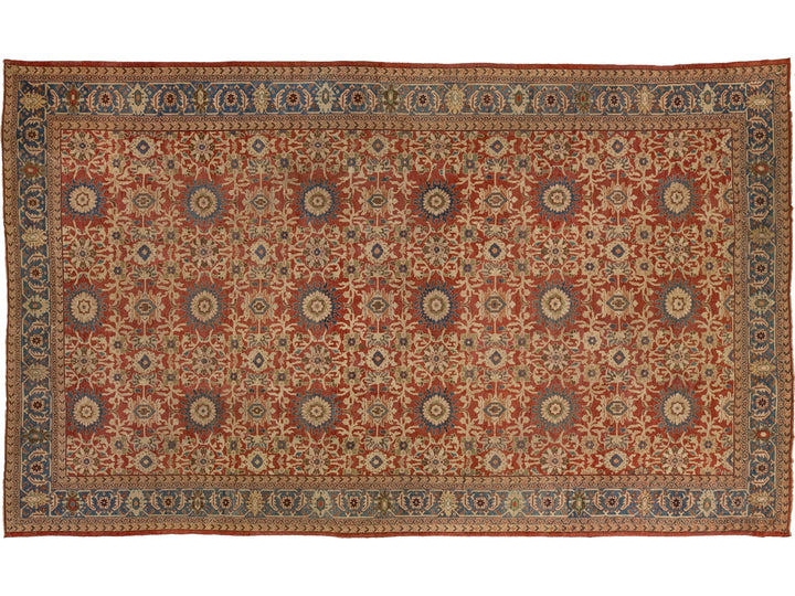 Antique Persian Sultanabad Wool Rug 14 X 22