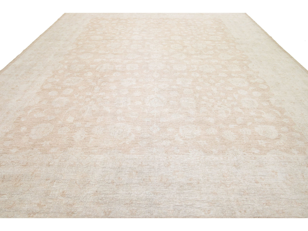 Modern Peshawar Wool Rug 12 X 14