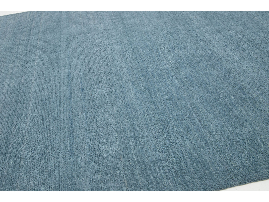 Contemporary Textured Wool Rug 9 X 12