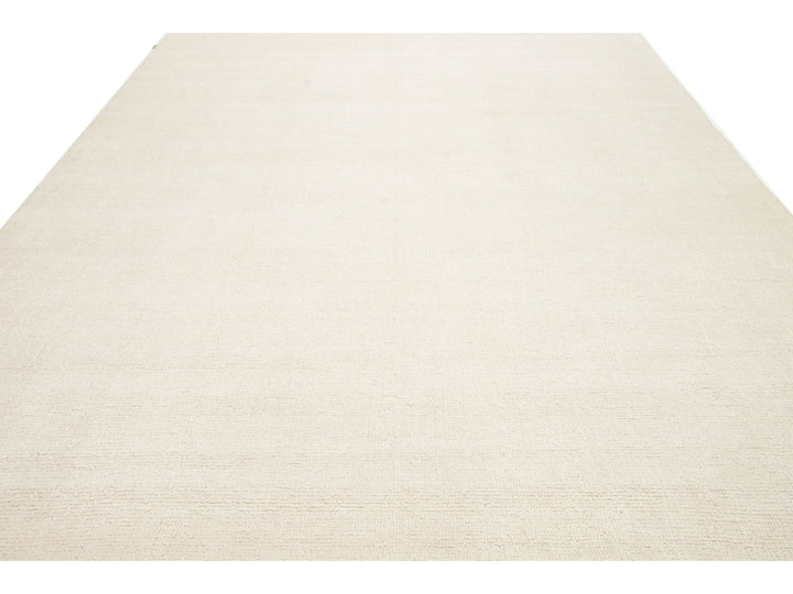 Modern Textured Wool Rug 9 X 12
