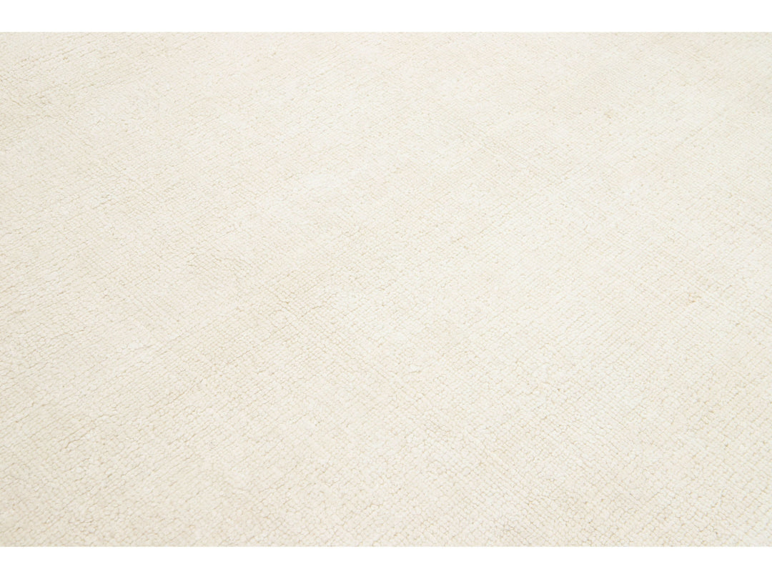 Modern Textured Wool Rug 9 X 12