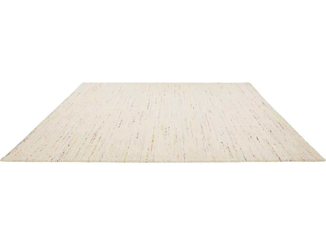 Modern Textured Wool Rug 9 X 12