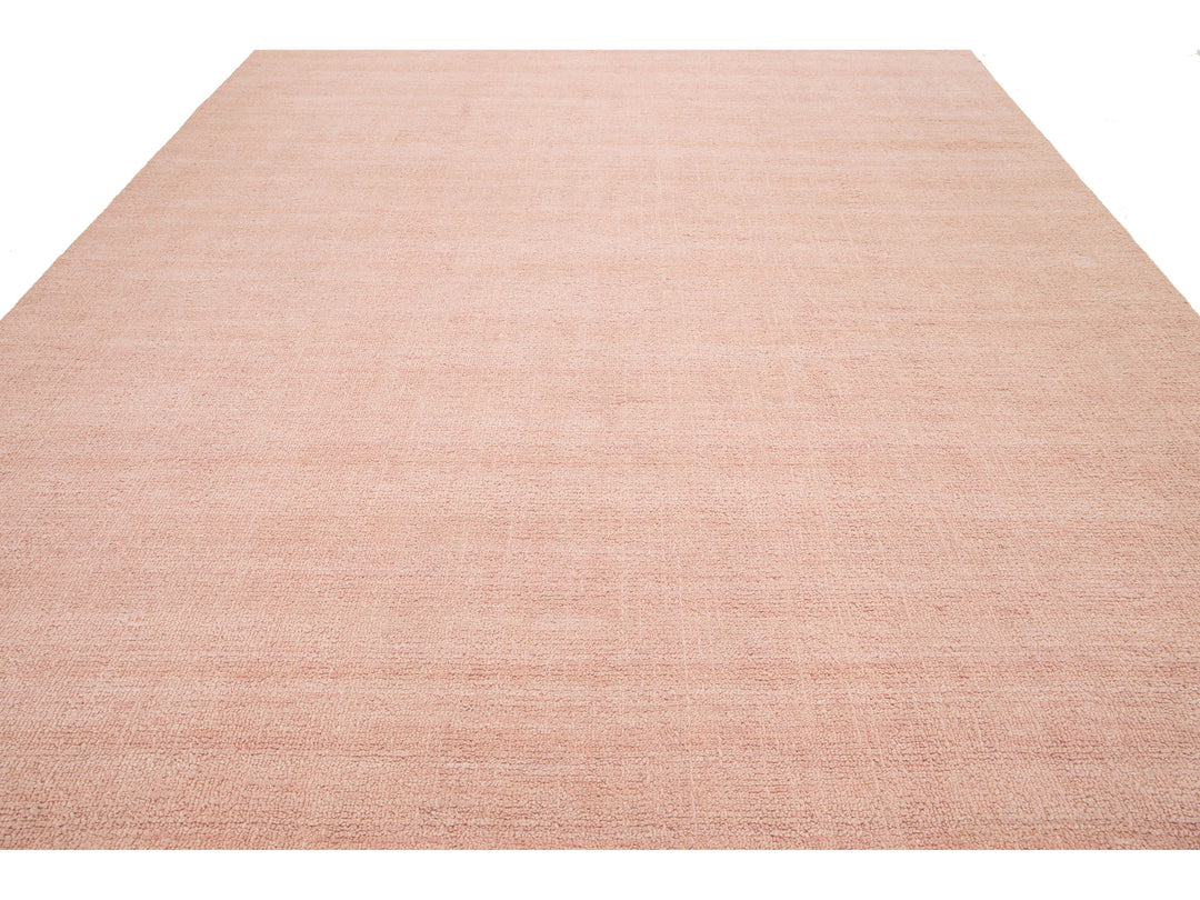 Modern Textured Wool Rug 10 X 14
