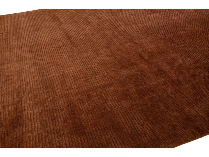 Modern Tibetan Wool & Silk Rug 12 X 15