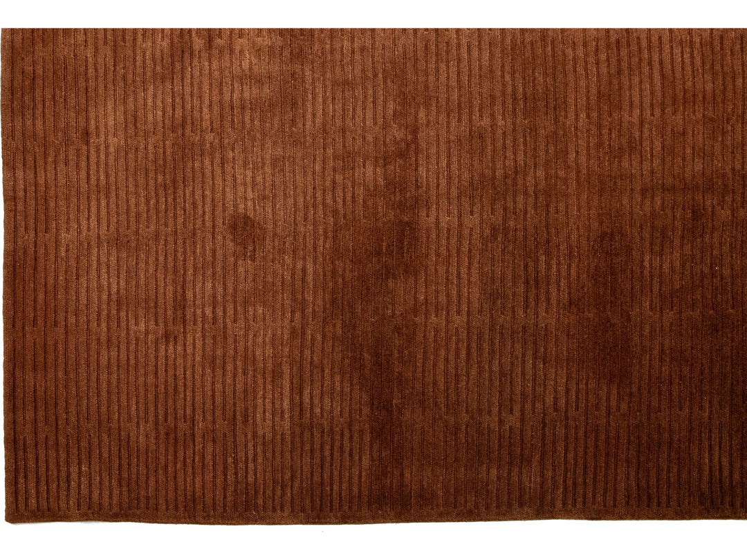 Modern Tibetan Wool & Silk Rug 12 X 15