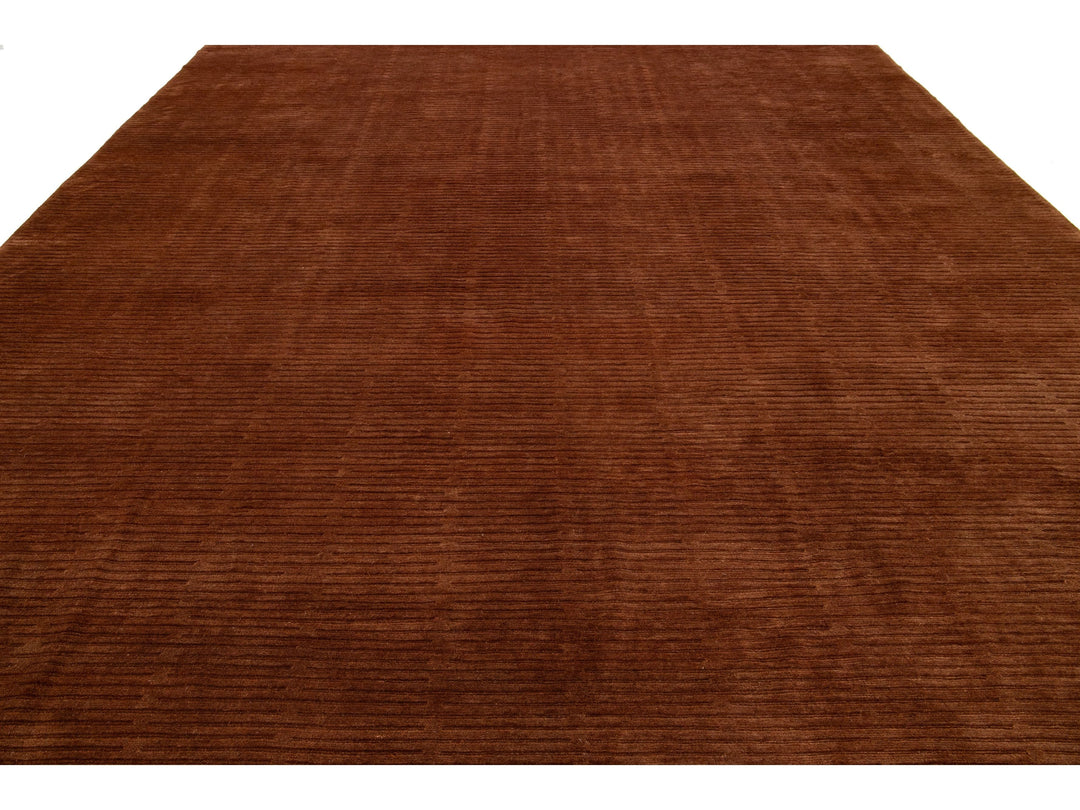 Modern Tibetan Wool & Silk Rug 12 X 15