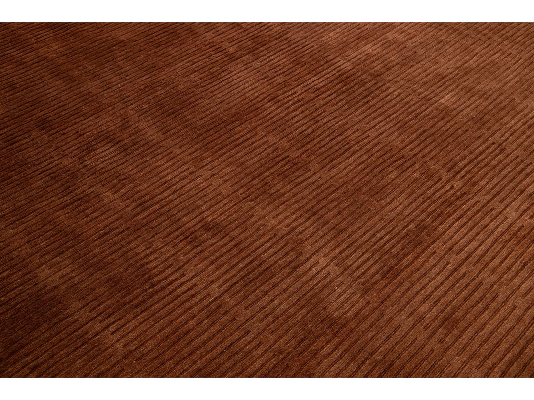 Modern Tibetan Wool & Silk Rug 12 X 15