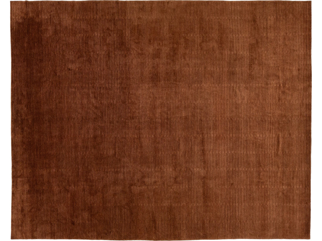Modern Tibetan Wool & Silk Rug 12 X 15