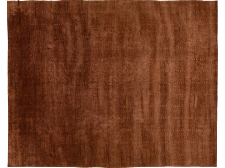 Modern Tibetan Wool & Silk Rug 12 X 15