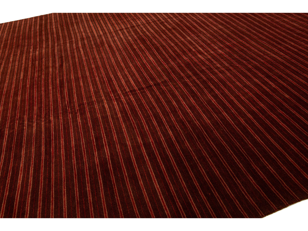 Modern Tibetan Wool & Silk Rug 13 X 16
