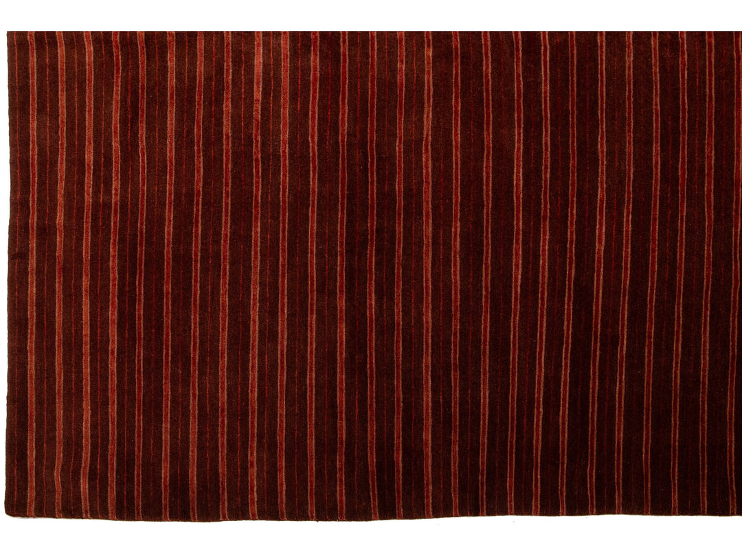 Modern Tibetan Wool & Silk Rug 13 X 16