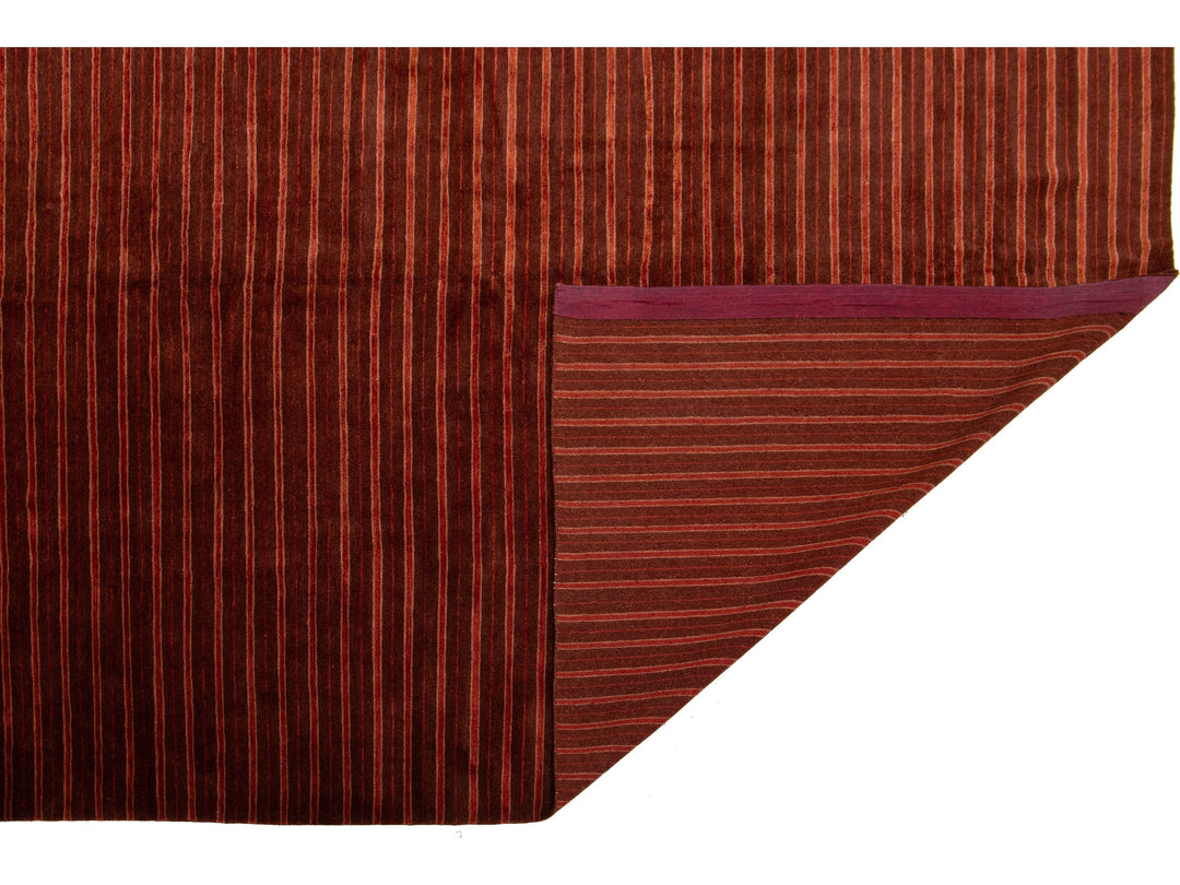 Modern Tibetan Wool & Silk Rug 13 X 16