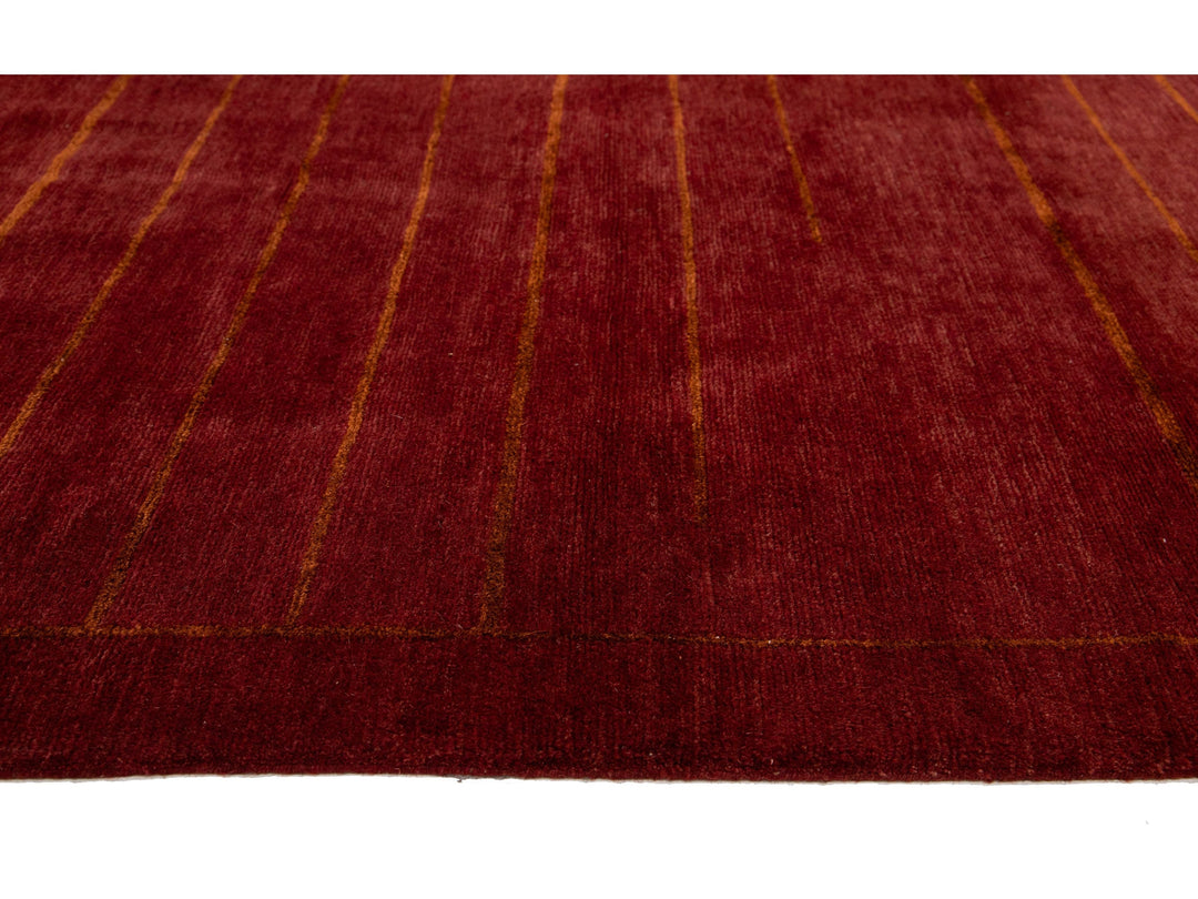 Modern Tibetan Wool & Silk Rug 13 X 16