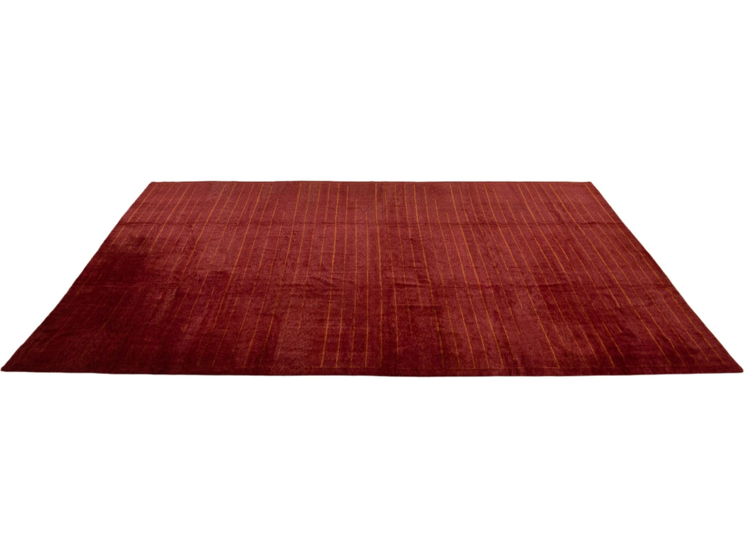 Modern Tibetan Wool & Silk Rug 13 X 16