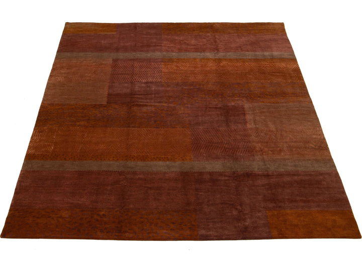 Modern Tibetan Wool & Silk Rug 13 X 16