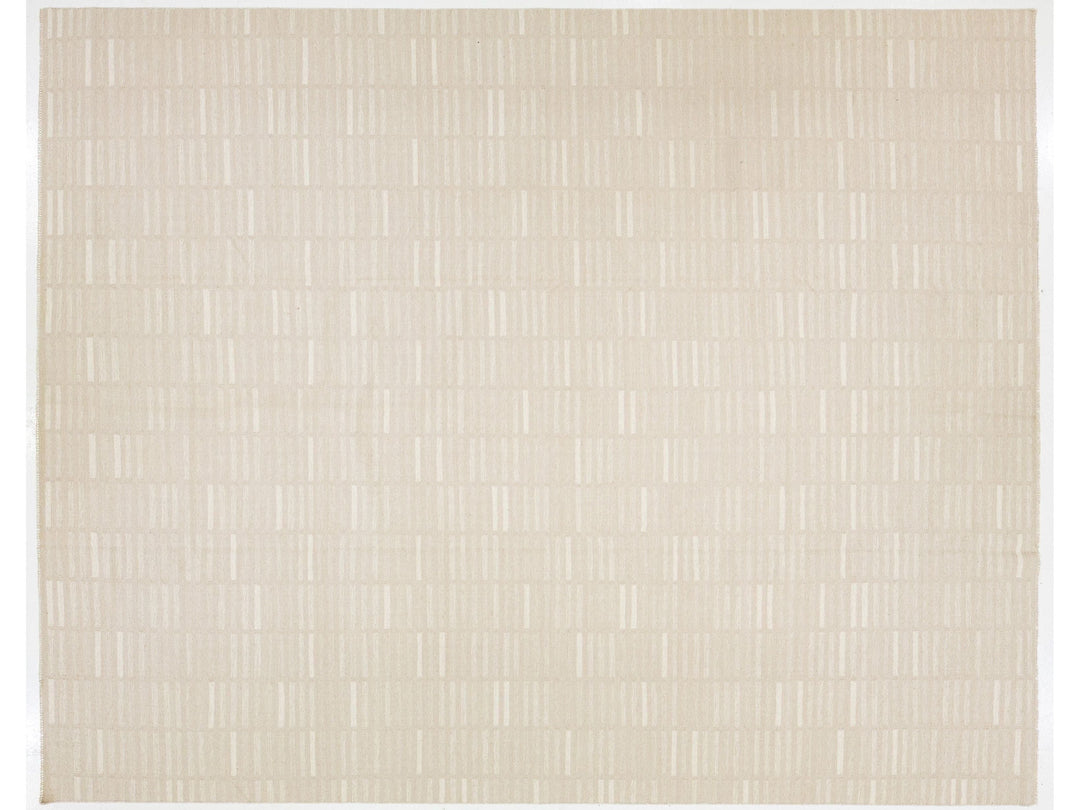 Modern Kilim Flatweave Wool Rug 12 X 15