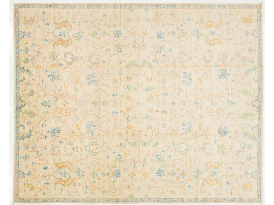 Modern Oushak Wool Rug 12 X 15