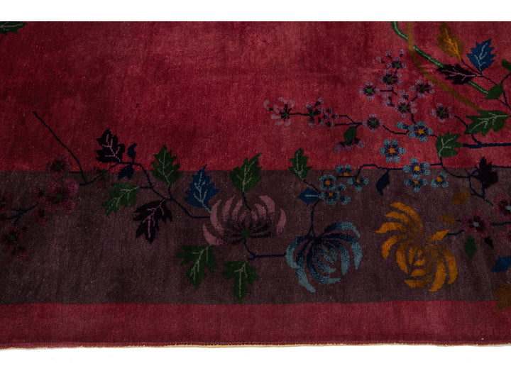 Antique Art Deco Chinese Rug 9 X 12