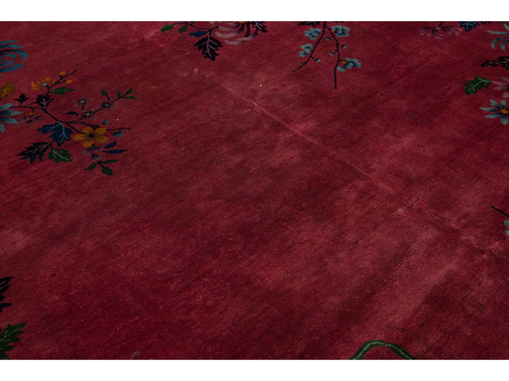 Antique Art Deco Chinese Rug 9 X 12