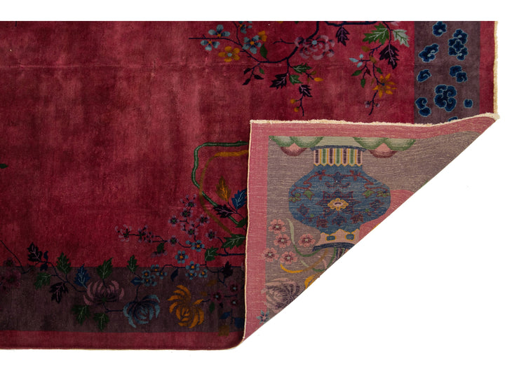 Antique Art Deco Chinese Rug 9 X 12