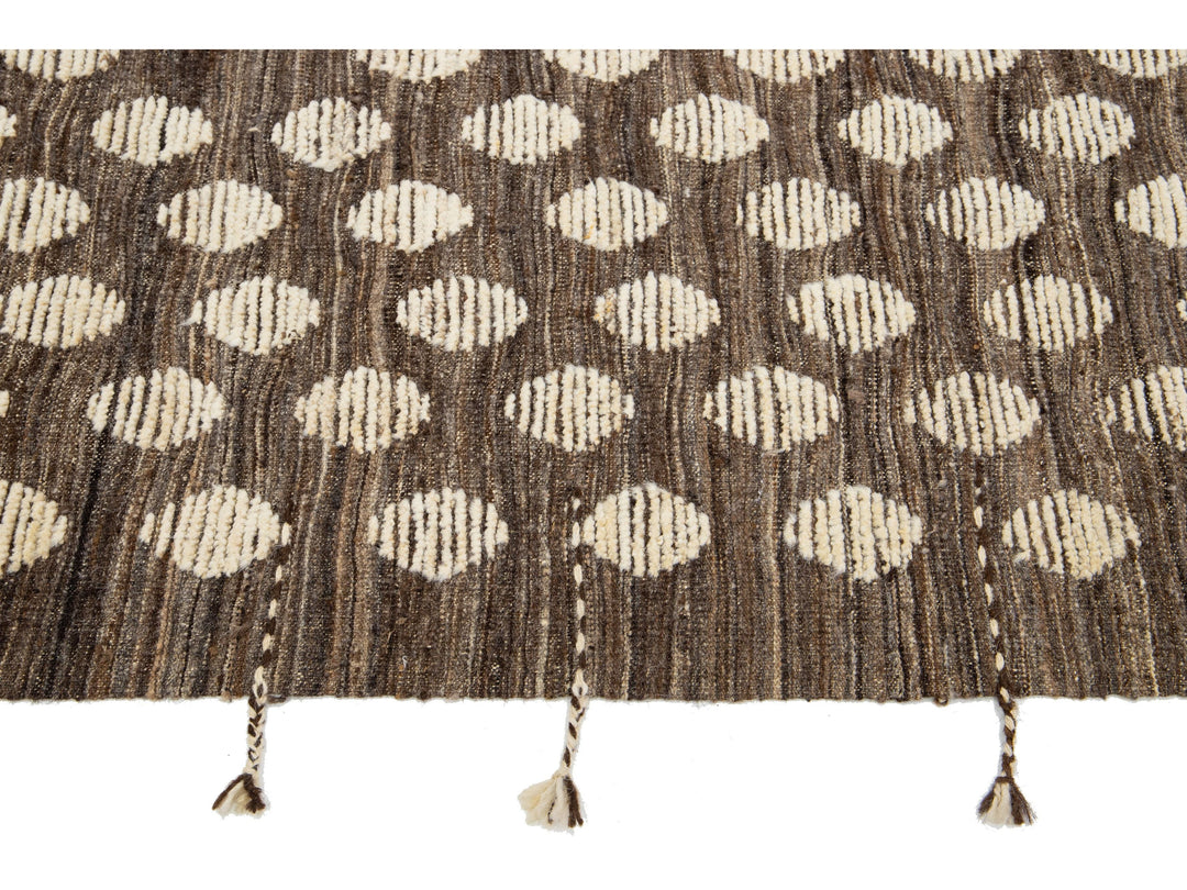 Modern Moroccan Wool Rug 9 X 12