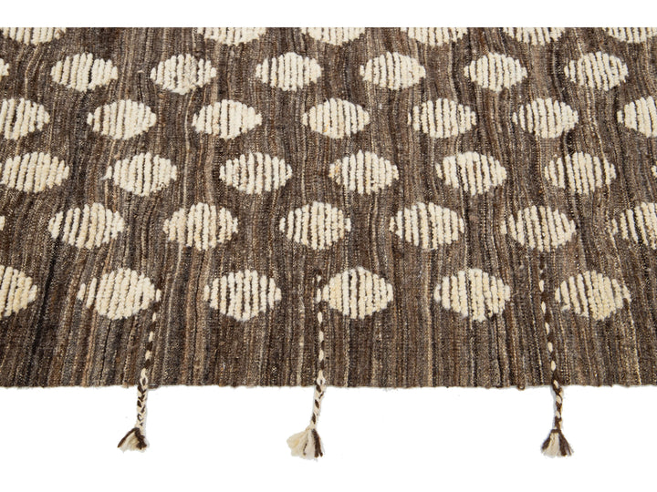 Modern Moroccan Wool Rug 9 X 12